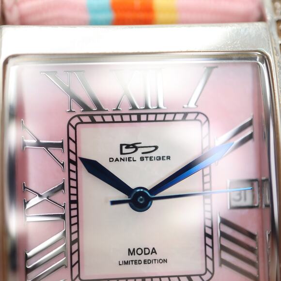 Daniel Steiger Moda Limited Edition Swiss Pink MOP 26mm Watch with New Battery - Picture 7 of 15